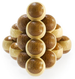 3D Bamboo Puzzle - Cannon Balls