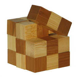 3D Bamboo Puzzle - Snake Cubes