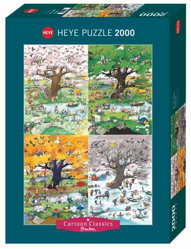 4 Seasons - 2000 stukken Puzzel