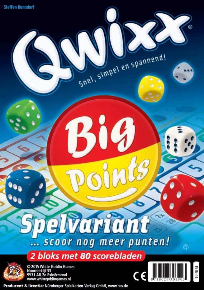 Big Point Scorebloks - Qwixx