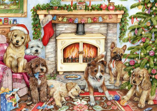 Christmas puppies legpuzzel (500)
