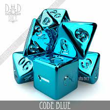 Code Blue - Polyhedral Dice set - 7 stuks