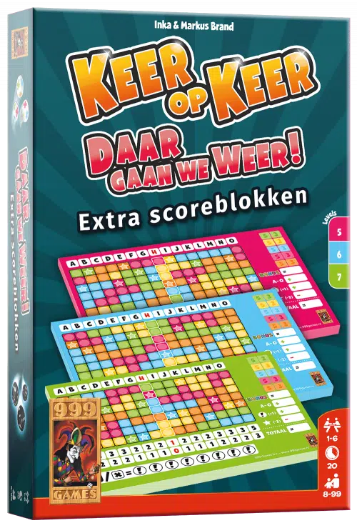 Daar gaan we Weer! - Extra scoreblokken - Keer op Keer
