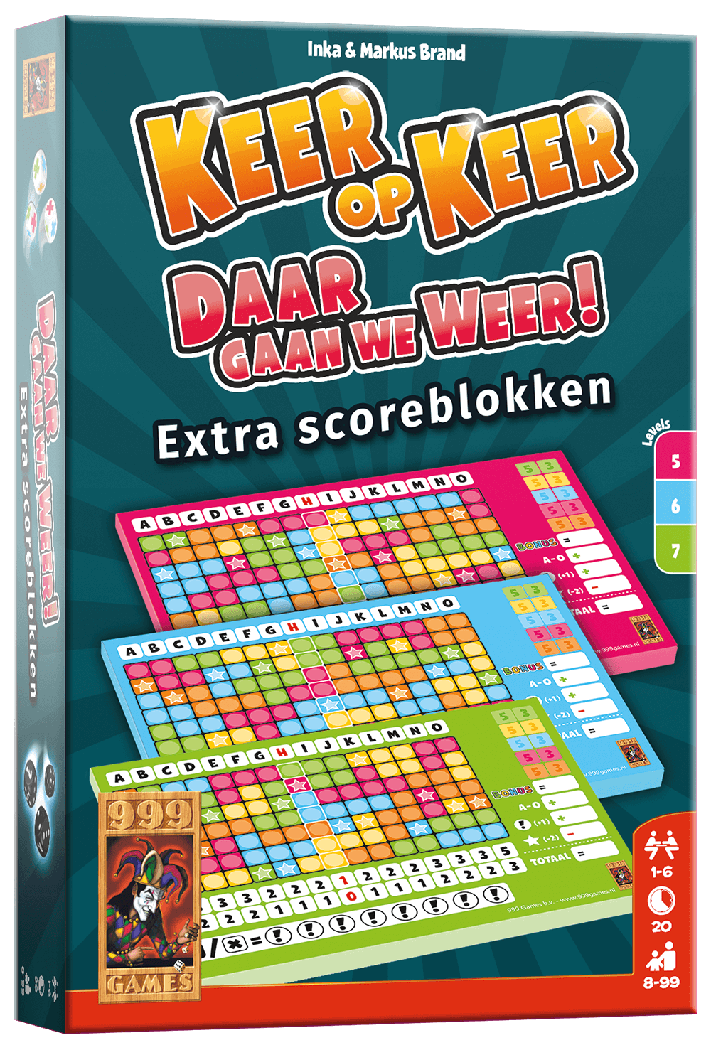 Daar gaan we Weer! - Extra scoreblokken - Keer op Keer