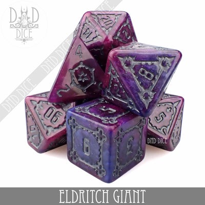 Eldritch Giant - Polyhedral Oversized Dice set - 7 stuks