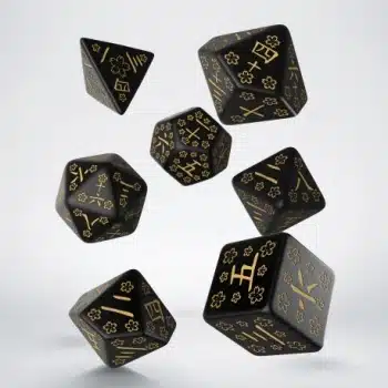 Japanese Deep Night Firefly - Polyhedral Dice Set - 7 stuks