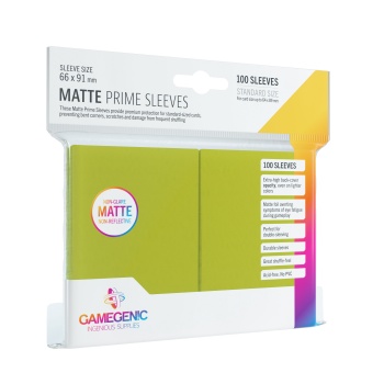 Lime - Matte Prime Sleeves - 100 stuks