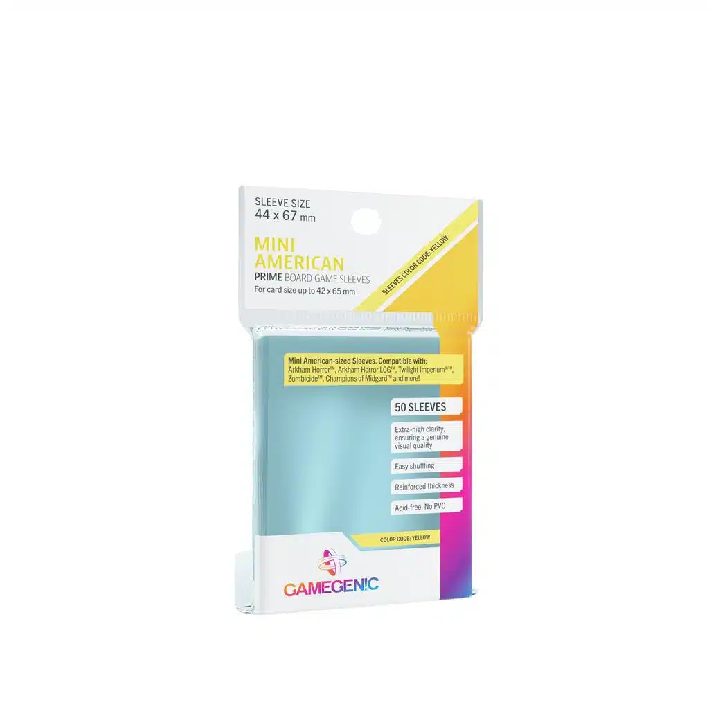 Mini American Sleeves - Yellow 44x67 mm - 50 stuks