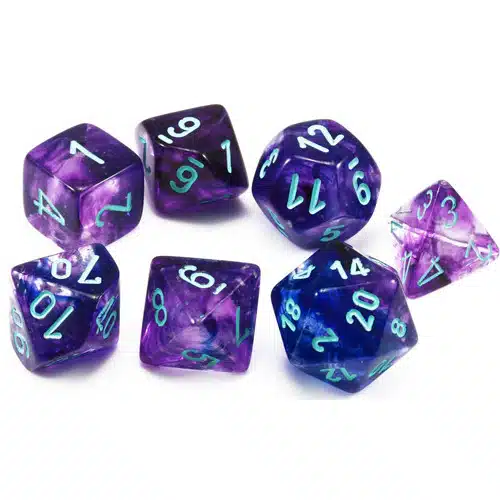 Nebula Luminary Nocturnal/blue Polydice - 7 stuks
