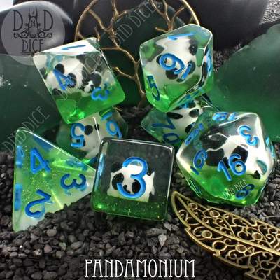 Pandamonium - Polyhedral Dice set - 7 stuks