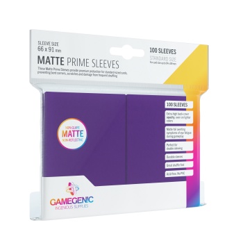 Purple - Matte Prime Sleeves - 100 stuks