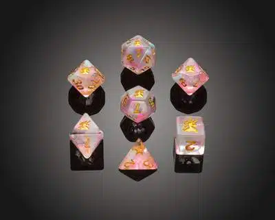 Spirit of Unicorn - Polydice set - 7 stuks