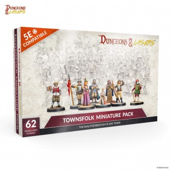 Townsfolk Miniature Pack - Dungeons & Lasers