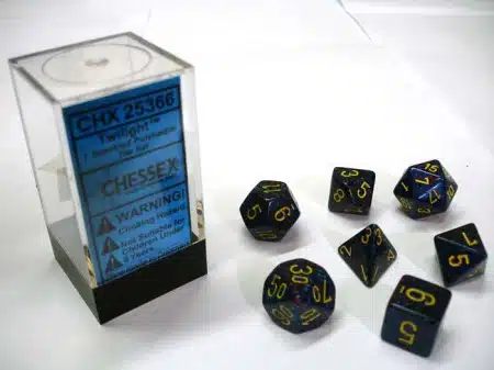 Twilight Speckled Polydice (7 stuks)