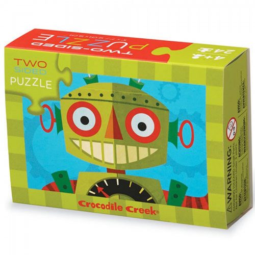 Two-sided puzzle - Robots - 24 stukken