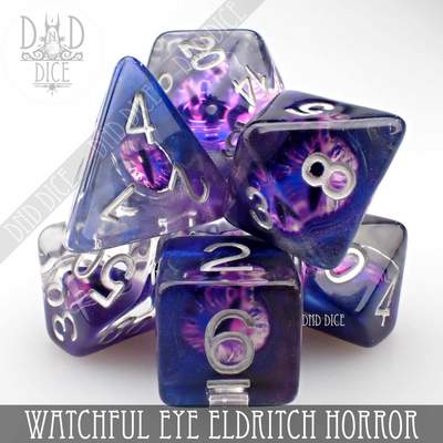 Watchful Eye: Eldritch Horror - Polyhedral Dice set - 7 stuks