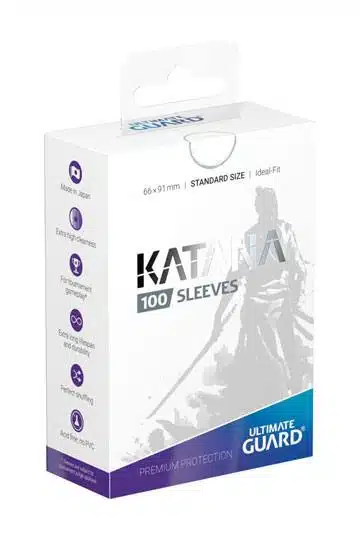 White Katana Sleeves - Standard Size - 100 stuks