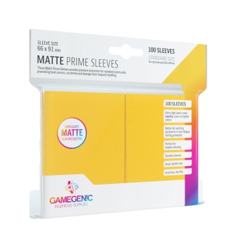 Yellow - Matte Prime Sleeves - 100 stuks