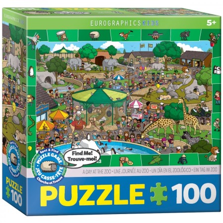 A Day at the Zoo - 100 stukken Puzzel