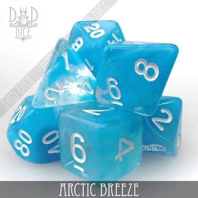Arctic Breeze - Dice set - 7 stuks