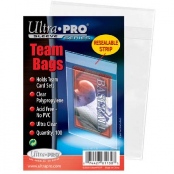 Card Sleeves Team Bags - Resealable - 100 stuks