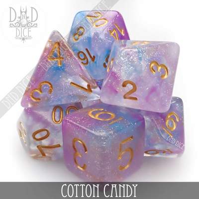 Cotton Candy - Dice set - 7 stuks