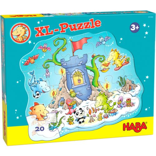 Draak Fonkelvuur: Puzzel-party - 20 XL stukken Glitter Puzzel