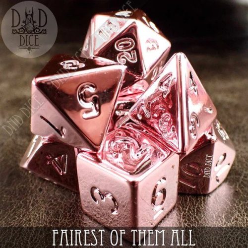 Fairest of Them All - Fake Metal Dice set - 7 stuks