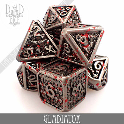 Gladiator - Metal Dice set - 7 stuks