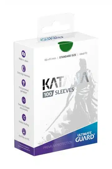 Green Katana Sleeves - Standard Size - 100 stuks