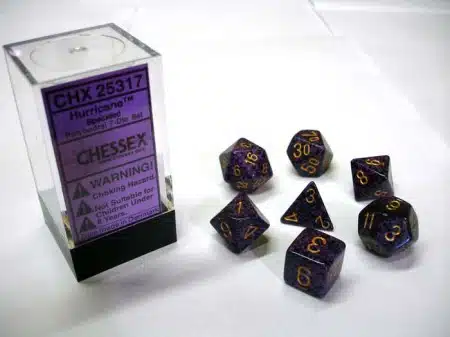 Hurricane Speckled Polydice (7 stuks)