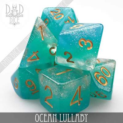 Ocean Lullaby - Dice set - 7 stuks