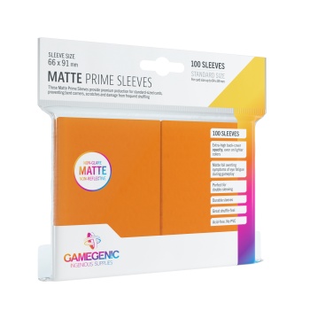 Orange - Matte Prime Sleeves - 100 stuks