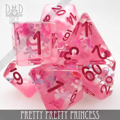 Pretty Pretty Princess - Dice set - 7 stuks