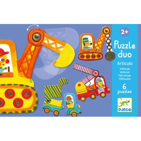 Puzzle Duo - Voertuigen - 10 puzzels
