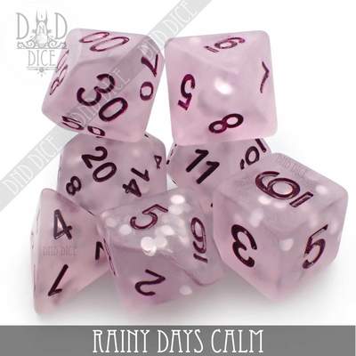 Rainy Days Calm - Dice set - 7 stuks