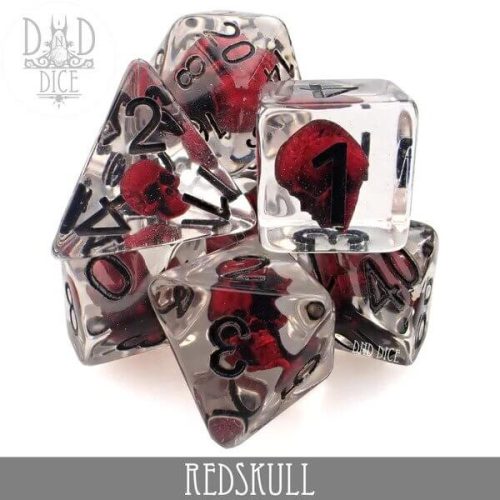 Red Skull - Dice set - 7 stuks