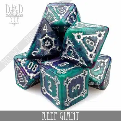 Reef Giant - Oversized Dice set - 7 stuks