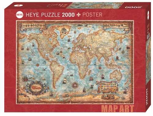 The World- 2000 Stukken puzzel + poster