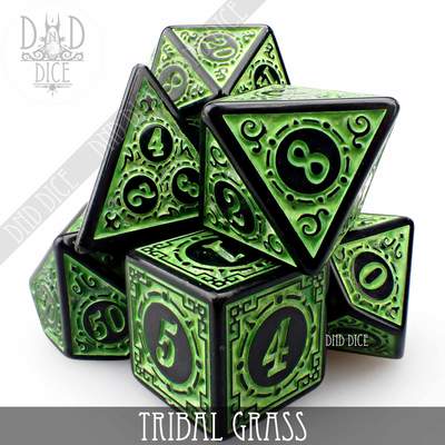 Tribal Grass - Dice set - 7 stuks