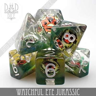 Watchful Eye: Jurassic - Dice set - 7 stuks