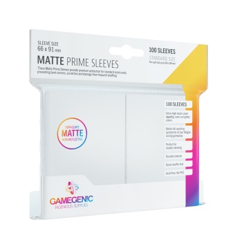 White - Matte Prime Sleeves - 100 stuks