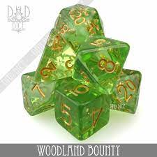 Woodland Bounty - Dice set - 7 stuks