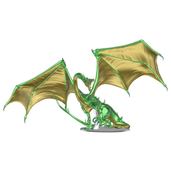 Adult Emerald Dragon - Premium D&D Figure