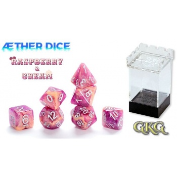 Aether Dice Raspberry & Cream - 7 stuks