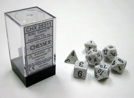 Arctic Camo Speckled Polydice (7 stuks)