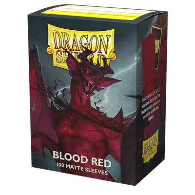 Blood Red - Matte Sleeves - 100 stuks
