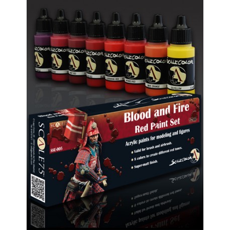 Blood and Fire - Red Paint Set