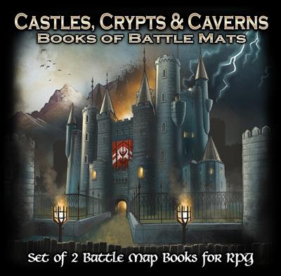 Castles, Crypts and Caverns - Books of Battle Mats