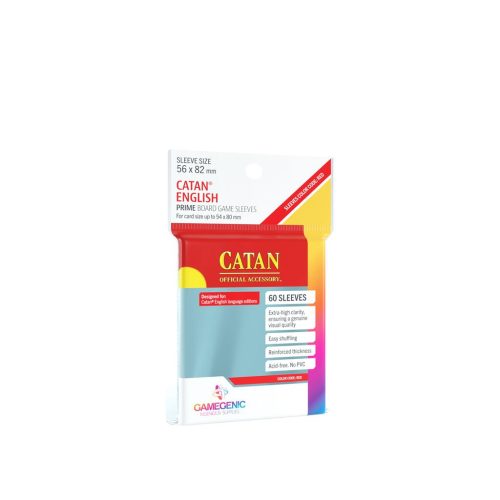 Catan Sleeves - Red 56x82 mm - 60 stuks